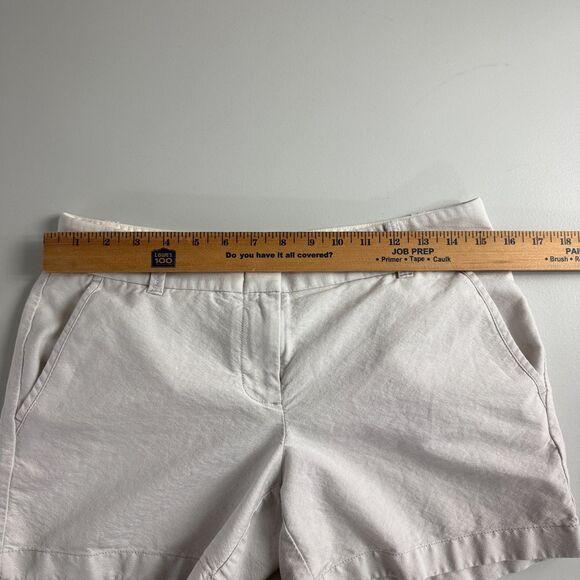 J Crew Women's Chino Shorts Light Gray 100% Cotton Size 4 - Picture 6 of 11